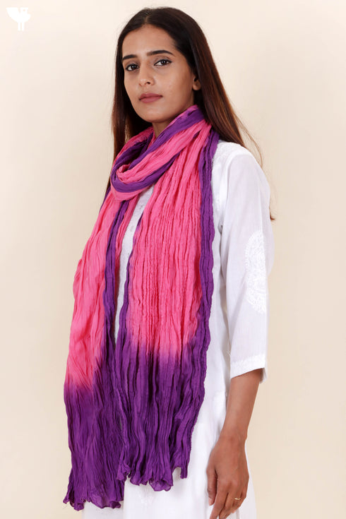 Mulmul Cotton Dupatta With Tassels