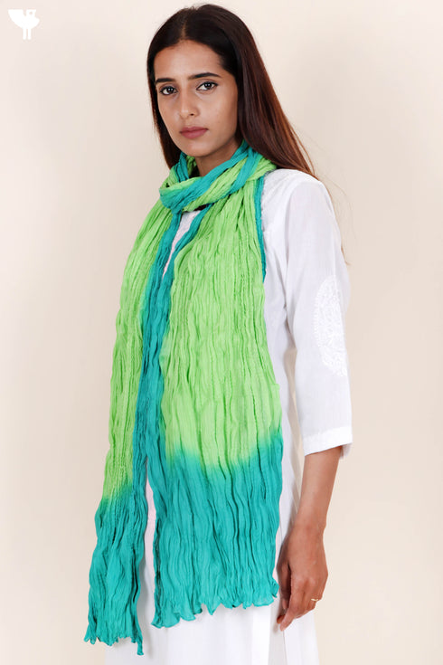 Mulmul Cotton Dupatta With Tassels