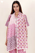 Cotton Silk Stole In Block Print