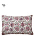 40s Cotton Pillow Cover In Lilac and Magenta Floral Print