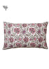 40s Cotton Pillow Cover In Lilac and Magenta Floral Print