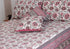 40s Cotton Pillow Cover In Lilac and Magenta Floral Print