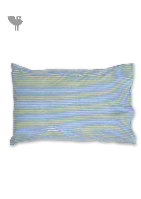 40s Cotton Pillow Cover in Floral Block Print