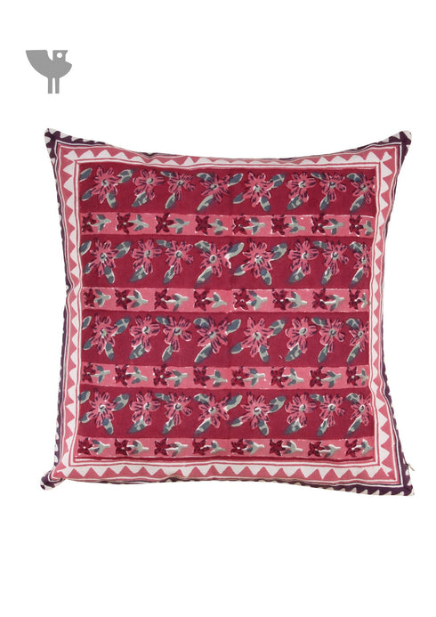 20s Cotton Cushion Cover in Hand Block Print