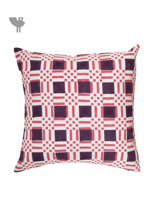 20s Cotton Cushion Cover in Hand Block Print