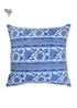 20s Cotton Cushion Cover in Floral Block Print with Piping