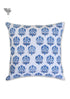 20s Cotton Cushion Cover in Floral Block Print with Piping