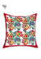 20s Cotton Cushion Cover in Floral Block Print