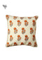 20s Cotton Cushion Cover in Lotus Block Print with Magji Flap