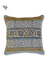 20s Cotton Cushion Cover in Floral Block Print with Piping