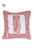 20s Cotton Cushion Cover in Floral Block Print with Piping