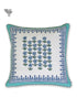 20s Cotton Cushion Cover in Floral Block Print with Piping