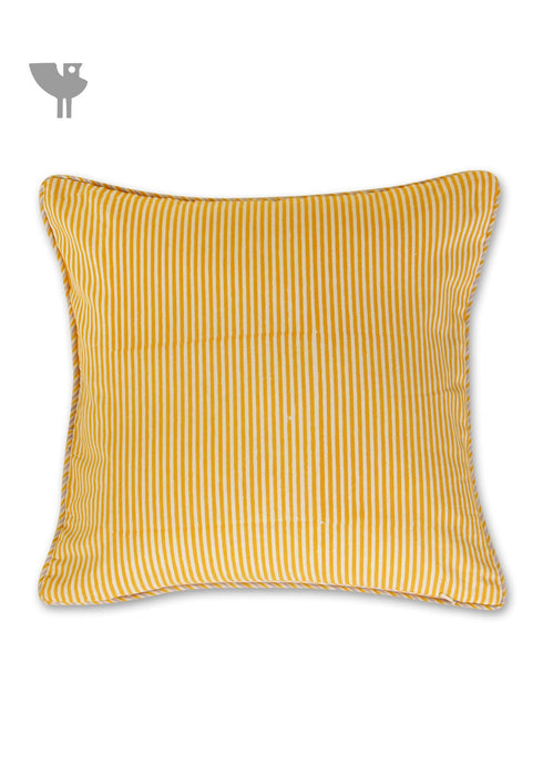 20s Cotton Cushion Cover in Floral Block Print