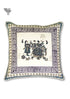 20s Cotton Cushion Cover In Graphic Block Print