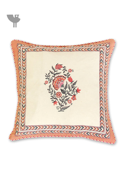 20s Cotton Cushion Cover In Floral Print