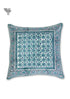 20s Cotton Cushion Cover in Floral Block Print