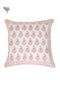 20s Cotton Cushion Cover in Floral Block Print