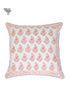 20s Cotton Cushion Cover in Floral Block Print