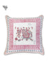 20s Cotton Cushion Cover In Graphic Block Print