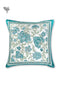 20s Cotton Cushion Cover In Emerald Green Floral Print