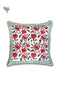 20s Cotton Cushion Cover in Floral Block Print