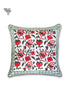 20s Cotton Cushion Cover in Floral Block Print