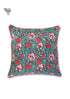 20s Cotton Cushion Cover in Floral Block Print