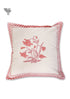 20s Cotton Cushion Cover in Floral Block Print