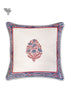 20s Cotton Cushion Cover in Floral Block Print