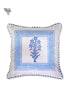 20s Cotton Cushion Cover in Floral Block Print