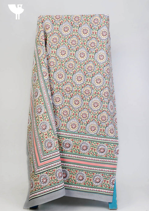 20s Cotton Bed Cover In Floral Print