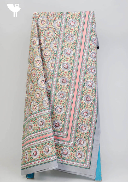 20s Cotton Bed Cover In Floral Print