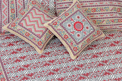 20s Cotton Bed Cover In Floral Print