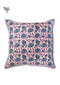 20s Cotton Cushion Cover in Floral Block Print