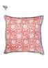 20s Cotton Cushion Cover in Floral Block Print