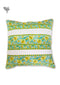 20s Cotton Cushion Cover in Floral Block Print