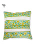 20s Cotton Cushion Cover in Floral Block Print