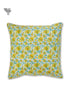 20s Cotton Cushion Cover in Floral Block Print