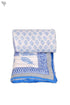 Mulmul Cotton Quilt in Floral Block Print