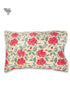 40s Cotton Cushion Cover In Floral Block Print