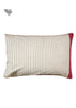 40s Cotton Pillow Cover in Wine Block Print with Magji Flap