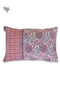 40s Cotton Pillow Cover in Floral Block Print