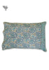 40s Cotton Pillow Cover in Floral Block Print