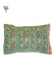 40s Cotton Pillow Cover in Floral Block Print