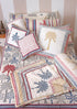 40s Cotton Pillow Cover In Abstract Block Print