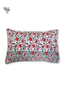 40s Cotton Pillow Cover in Floral Block Print
