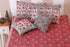 40s Cotton Pillow Cover in Floral Block Print