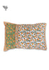 40s Cotton Pillow Cover in Floral Block Print