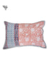 40s Cotton Pillow Cover in Floral Block Print