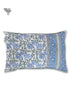 40s Cotton Pillow Cover in Floral Block Print